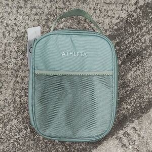 Athleta Mint Green Mesh Pocket Lunch Bag/Lunch Box